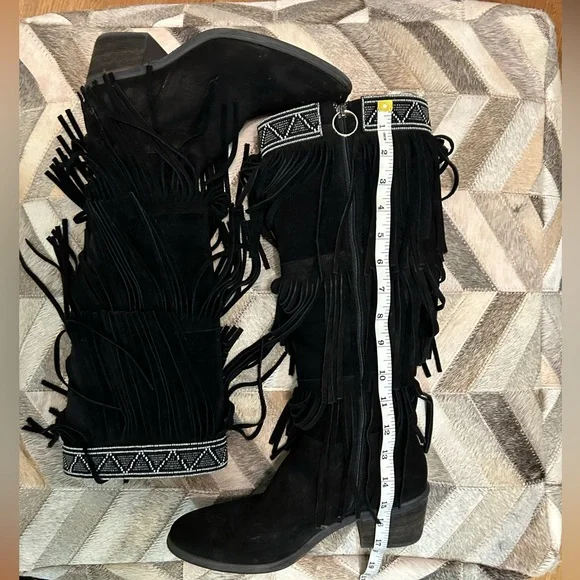 Denise Suede Fringe Boot - Picture 6 of 16